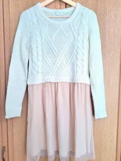 ☆ロペピクニック 異素材ドッキングワンピース☆