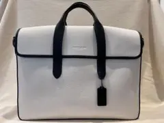 【美品】《希少•白》COACH サリバン ポートフォリオ ブリーフ／ホワイト