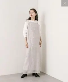 ジャガードキャミワンピース