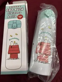 新品✨ スヌーピーワンプッシュステンレスボトル500ml 白のサムネイル