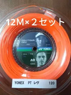 YONEX POLYTOUR REV120 12M×2セット