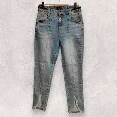 インディマーク デニムパンツ 25 S相当 ブルー スリット スキニーのサムネイル