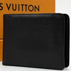 IC搭載 ルイヴィトン タイガ ポルトフォイユ アメリゴ NM 黒 二つ折