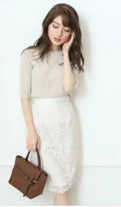 【値下げしました】 Apuweiser-riche レースタイトスカート