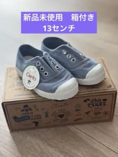 Cienta キッズシューズ ラベンダー　ブルー　22 13センチ　シエンタのサムネイル