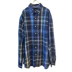 CHAPS 長袖シャツ チェック柄 ボタンダウン