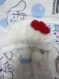 キティ ハローキティ HelloKitty ファンキャップ ふわふわ ホワイト
