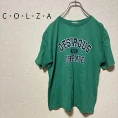 b0445【コルザ】Ｔシャツ 半袖 トップス M プリント カジュアル ロゴ