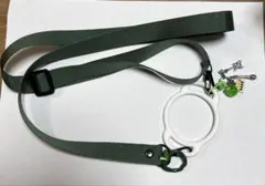 ペンライトホルダー　りんご棒ホルダー　推し活　りんごカラビナ　青リンゴチャーム
