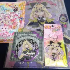 名探偵プリキュア　キュアアルカナ・シャドウ　アクリルキーホルダー　缶バッジ