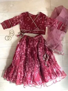 BIBA 4-5Yシフォン　ドレスセット
