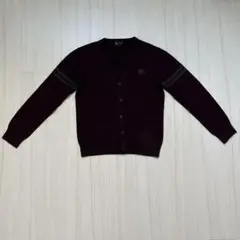 ミッシェルクランオム バーガンディ Vネックカーディガン 48 Lサイズ