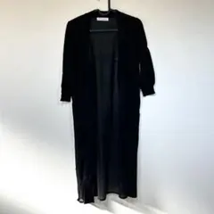 ロングカーディガン レディース オープン 薄手 七分袖　サイズＭ