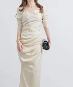 「NEUNA」 ワンピース FREE アイボリー パーティードレスオケージョン