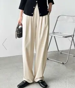 GeeRA パンツ　アイボリー　LL