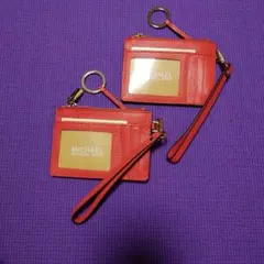 MICHAEL KORS レッド カードケース2点おまとめ品