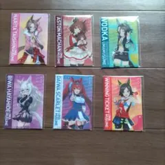 ウマ娘　ダブルポケット　ミニクリアファイル　6枚セット　セブン限定