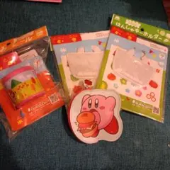 カービィ はんしゃキーホルダー2つ　シールのモスセット
