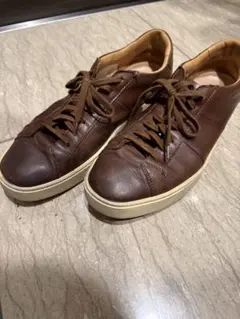Santoni レザー スニーカー ブラウンのサムネイル