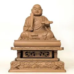 日蓮聖人坐像 2寸 #088 ◇白檀 木彫 仏像 - メルカリ