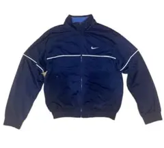 00's Nike ナイキ ナイロンジャケット ドローコード 紺色 ネイビー L