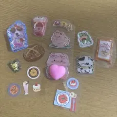 食べ物・キャラクターシール 16枚 おすそ分け