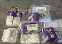 パープル ラメ 銀テープホルダー 2個入り4セットのサムネイル