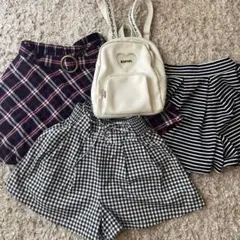 REPIIピンクラテ 、ラブトキシック、ハニーズリュックスカートキュロットセット