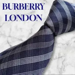 BURBERRY LONDON　ネクタイ　ストライプ　ネイビー　卒業式　入学式