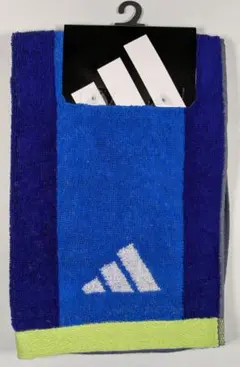 [新品未使用]adidas フェイスタオル ブルー系 スポーツタオルのサムネイル