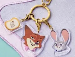 【新品未使用】東京ばな奈 ズートピア アクリルキーホルダー