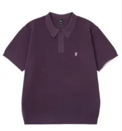 HUF ポロシャツワッフル生地 パープル