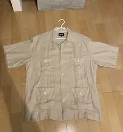 Schott 半袖 キューバシャツ ベージュのサムネイル