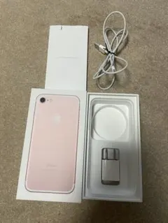 iPhone 7 ローズゴールド128 GB SIMフリー付属品全て有り