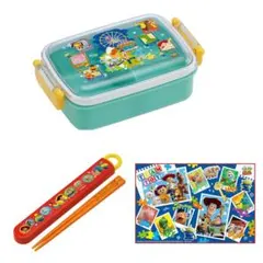 新品★3点セットトイストーリー　弁当箱450ml＆箸 箸箱セット&レジャーシート