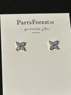 18kgp フラワーモチーフ ピアス