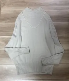 美品　グリーンレーベルリラクシング　アンゴラカシミヤ　プルオーバー　ニット