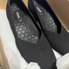 【美品】VIVAIA スクエアトゥ ストレスフリーブロックヒール(25cm)