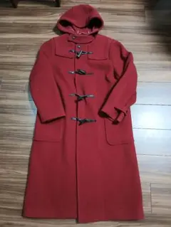 ダッフルコート　ロングコート　赤
