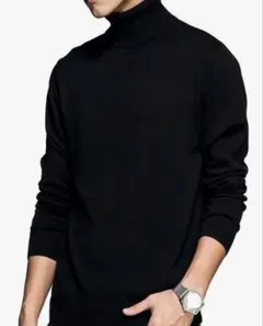 セーター メンズ ハイネック ニット タートルネック
