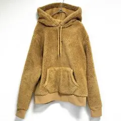 レア ラルフローレン プルオーバーもこもこパーカー　ビッグポニー刺繍　キャメル