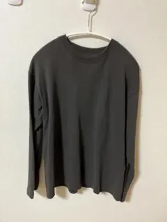 無印良品　引き揃え天竺編みクルーネック長袖 Tシャツ