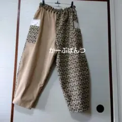 播州織リメイクパンツ、 МからL