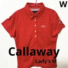 Callaway レディース Mサイズ ドット柄シャツ