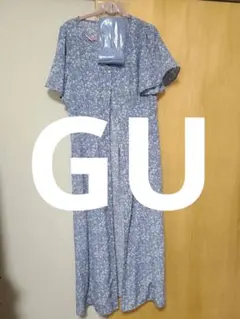 GU 花柄 シャツワンピース Sサイズ