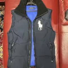 【美品】Polo Ralph Lauren ネイビー ダウンベスト M