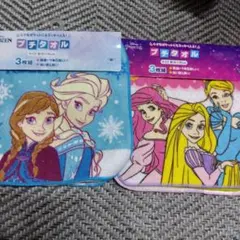 ディズニー プリンセス　アナ雪　プチタオル 3枚組 2セット