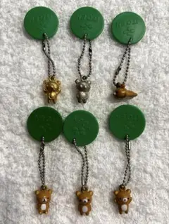 リラックマ ストラップ 6個セット 伊藤園 ノベルティ レア