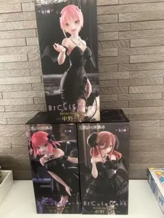 五等分の花嫁 フィギュア 3種セット 一花 二乃 三玖 BiCute Dark