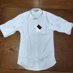 UNIQLO スリムフィット 長袖シャツ L ライトグレー